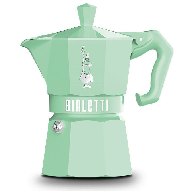 Bialetti 09058 Moka Exclusive Moka 6 tazze in alluminio compatibile con tutti i piani cottura incluso induzione con adattatore colore Verde