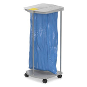 Hailo 0912-210 ProfiLine MSS XXXL Portasacchetto dell'immondizia autoportante con ruote 120 L colore Grigio