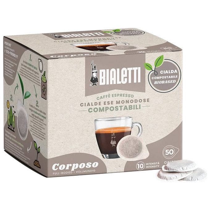 Bialetti Cialde Monodose Box 50 pezzi Corposo