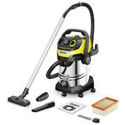 Kärcher 1.628-385.0 WD 7 Control P S Aspirapolvere a cilindro Secco e bagnato 30 L 1400 W 73 dB colore Giallo Nero Argento