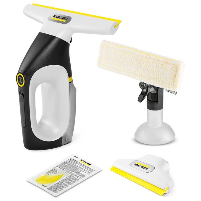Kärcher 1.633-691.0 WV 3 Comfort Precision Pulitore di Finestre Elettrico Senza Fili Capacita' 0.2 L Autonomia 35 min Rumorosita' 49 dB Superficie Pulita 105 m² colore Bianco Nero