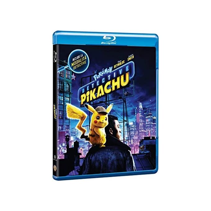 Warner Bros Detective Pikachu Blu-ray Un Film di Avventura Animato adatto a Tutta la Famiglia con Personaggi Iconici e Storia Coinvolgente