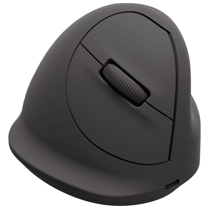 Fellowes 100143579 Mouse Verticale Ergonomico Bluetooth + USB-C Ottico 1600 DPI Nero