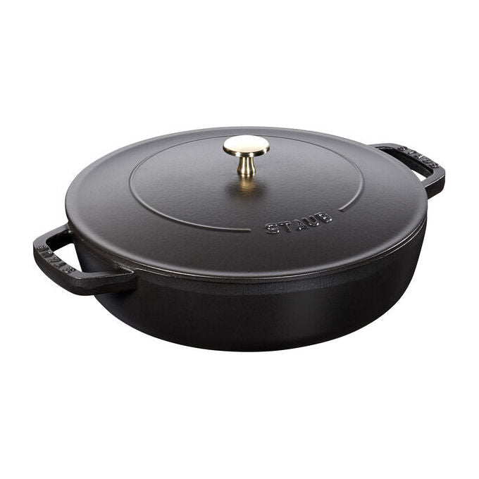STAUB 1004756 Chistera Tegame in Ghisa 28 cm 3.7 L Induzione Forno colore Nero