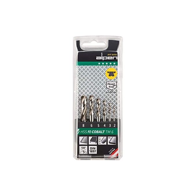 Alpen Punte per Trapano HSS-ECo TM-PZ 6