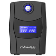 PowerWalker 10121079 VI 800 STL Gruppo di Continuita' A Linea Interattiva 0,8 kVA 480 W 2 Prese AC Tipo E USB LCD 12 V 7,2 Ah colore Nero