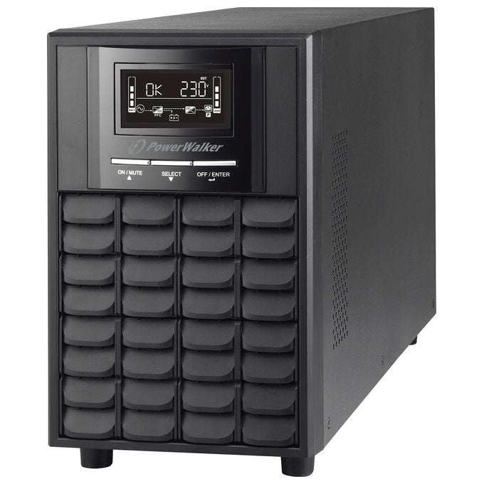 PowerWalker 10121133 VI3000CW Gruppo di continuita' Line-Interactive 3000VA 2100W Onda Sinusoidale Pura colore Nero