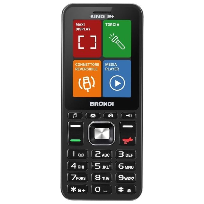 Brondi Cellulare Brondi 10281090 king 2 dual sim Black - Yeppon