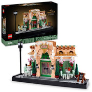 LEGO 10362 Icons Kit Modellismo Fai da Te per Adulti con Libreria Decorativa e Café Francese 1101 Pezzi colore Nero