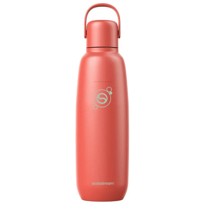 Sodastream 1062418440 FizzandGo Bottiglia 0.9 L Acciaio Inossidabile colore Papaya