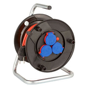 Brennenstuhl 1098530001 Garant Cavo Avvolgibile 20m H05VV-F3G1.5 IP44 con Maniglia Potenza 3300W stato non avvolto colore Nero