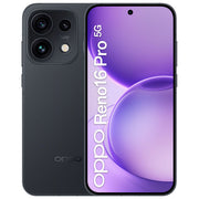 Oppo 110010237194 Reno16 Pro 5G AI Smartphone 200+50+50MP Tripla Fotocamera 50MP Selfie 6.32'' 120Hz AMOLED FHD+ 6000mAh 12GB RAM 512GB ROM colore Nero