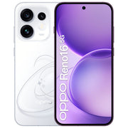 Oppo 110010237512 Reno16 5G Smartphone Tripla fotocamera 50MP+50MP+50MP Selfie 50MP Display 6.32 AMOLED 120Hz RAM 8GB ROM 512GB Batteria 6000mAh colore Bianco