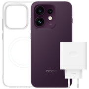 Oppo 110010237513BU Reno16 5G Smartphone AI Tripla Fotocamera 50+50+50MP Frontale 50MP Display 6.32'' 120Hz AMOLED 6000mAh RAM 8GB ROM 512GB colore Purple Black