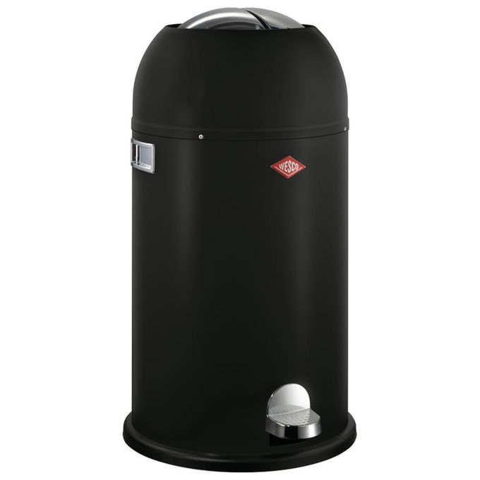 Wesco Pattumiera Kickmaster Soft 33 Litri Nero Opaco