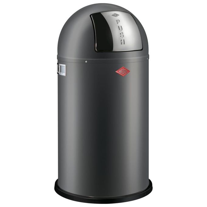 Wesco Pushboy Pattumiera 50 Litri Graffite Opaco