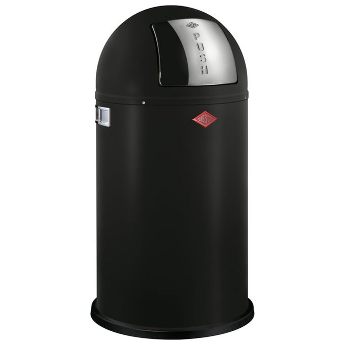 Wesco Pushboy Pattumiera 50 Litri Nero Opaco