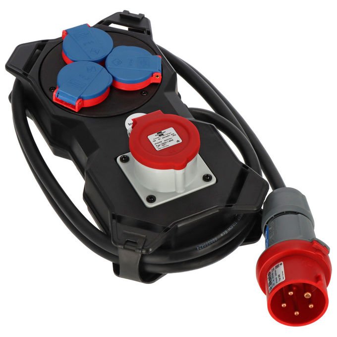 Brennenstuhl 1151610020 Stromstation CEE1 IP44 400V 16A 1x CEE 3x 230V 2 m colore Nero