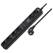 Brennenstuhl 1159760946 Connect Eco-Line Presa Multipla WiFi 6 prese 4 switchabili 2 permanenti lunghezza cavo 1,5 m colore Nero