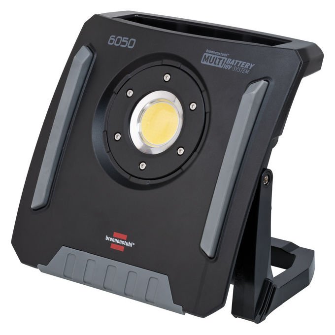 Brennenstuhl 6050MH60W Multi Battery Faretto da costruzione LED ibrido 6200lm IP65 IK08 colore Nero
