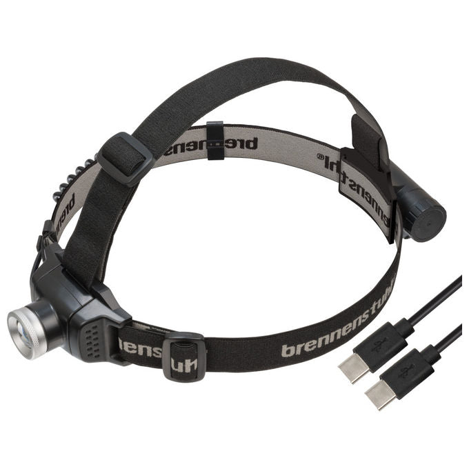 Brennenstuhl 1177300010 LuxPremium KL 251 AF Lampada frontale LED 250 lm ricaricabile IP44 con batteria 2,60 Ah 4 ore di carica colore Nero