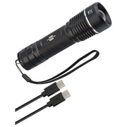 Brennenstuhl TL1201AF LuxPremium Torcia LED 1200lm IP67 Focalizzazione Continua 4,3x4,3x15,5 cm colore Nero