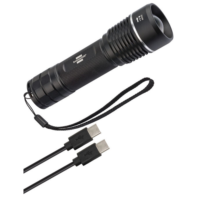 Brennenstuhl TL1201AF LuxPremium Torcia LED 1200lm IP67 Focalizzazione Continua 4,3x4,3x15,5 cm colore Nero