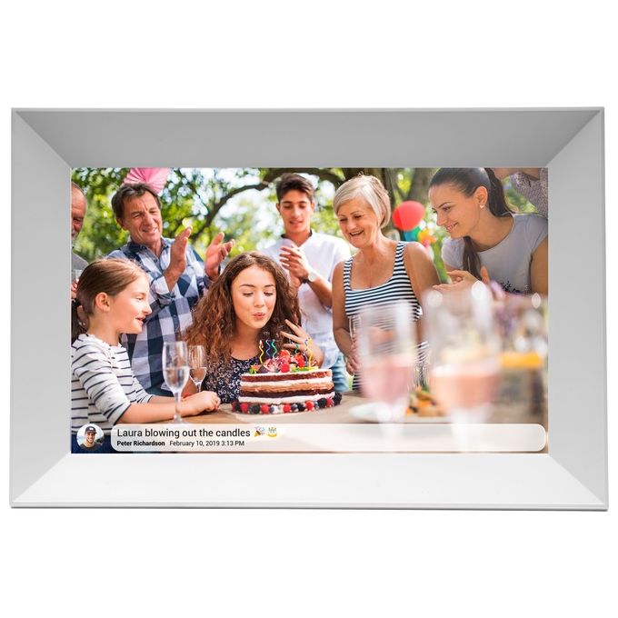 Denver PFF-1063WHITE Frameo Cornice Digitale 10.1'' 16 GB Wi-Fi MicroSD colore Bianco