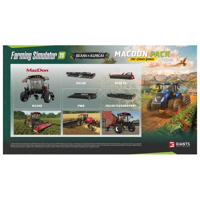 GZ 4064635101231 Farming Simulator 25 Beans Alpacas Edition gioco Standard per PC simulazione multiplayer online fino a 16 giocatori