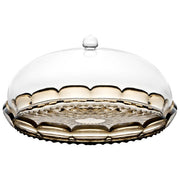 Guzzini 131801STE282 Set Tortiera Vanity in Cristallo Acrilico Bio-based Diametro 30 cm Altezza 16 cm colore Fumo
