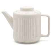 Bredemeijer 147050 Teiera in Porcellana 1200 ml con Filtro in Acciaio Inox colore Bianco