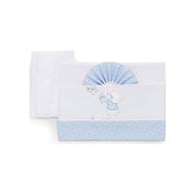 Italbaby Set Culla 3 Pezzi Ricamate Bear Azzurro