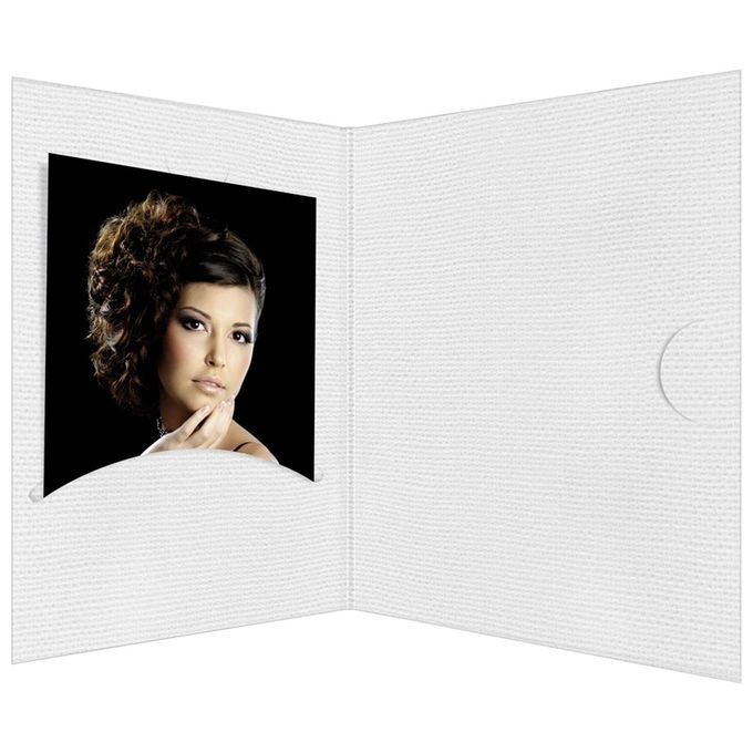 Daiber 15111 Opti-Line Cartelle Portafoto Verticali per Foto 13x18 cm colore Bianco
