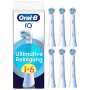 Oral-B 16262927 iO Ultimative Reinigung Testine di Ricambio 6 Pezzi compatibili con spazzolini Oral-B iO colore Bianco