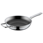 WMF 17.5648.6411 Profi Resist Padella Alta Diametro 28 cm Rivestimento PermaDur Acciaio Cromargan Alluminio colore Nero, Acciaio inox