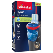 Vileda 175774 H2PRO Set Lavapavimenti con Sistema a Doppio Serbatoio 1,2 L per 60 m² colore Nero Blu