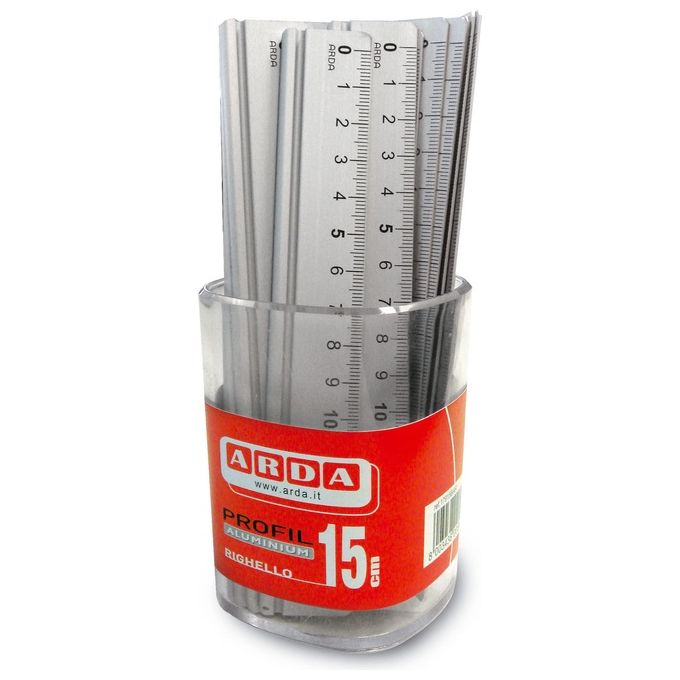 Arda Barattolo 15 Righelli Alluminio