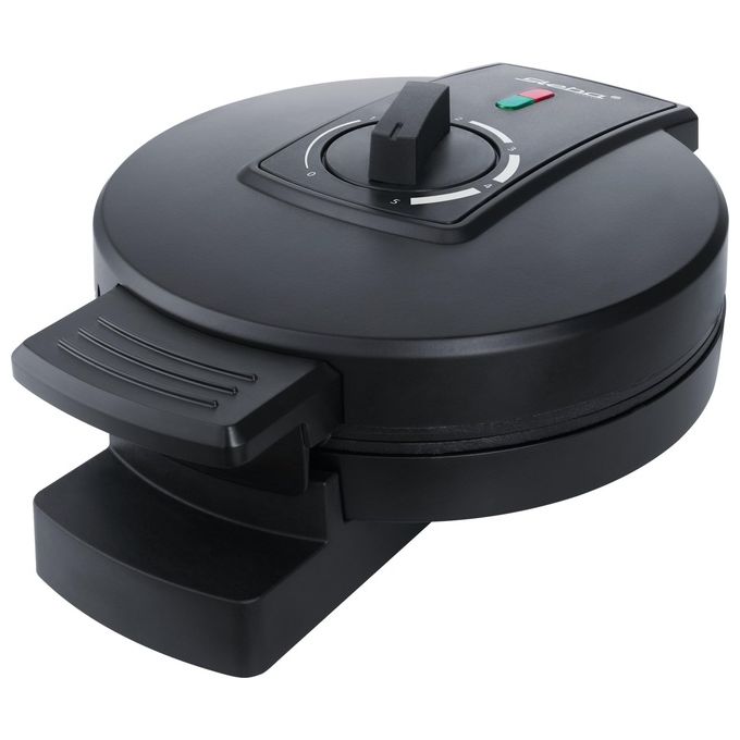 Steba WE 3 XL – Macchina per Waffle, 900 W, Piastra Antiaderente 5 Cuori Ø 18,5 cm, Termostato Variabile, Manico Termoisolante, (12×21,5×27 cm), Nero