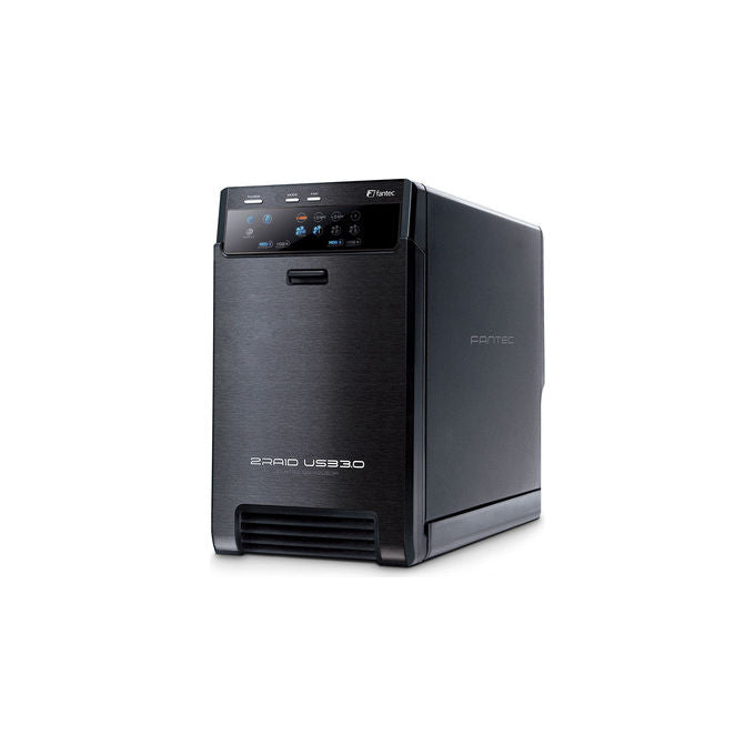 Fantec 1826 QB-X2US3R Baie di Dischi Esterna per 2x HDD SATA 3.5'' USB 3.0 RAID 0 1 JBOD BIG colore Nero