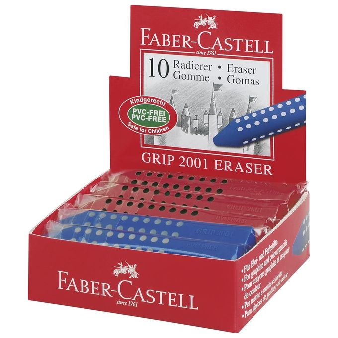 Faber Castell Cf10gomma Grip 2001 Vinaccia Blu