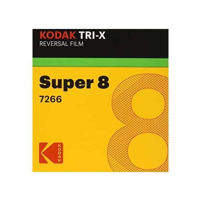 Kodak S8 Tri-X 200D - 160T Pellicola Super 8 per Film Bianco e Nero Muto