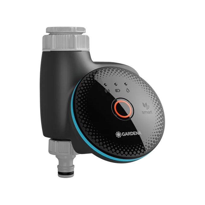 Gardena 19033-20 Smart Water Control Controllo Irrigazione Automatico Compatibile con App e Smart Home Apple Home Alexa Google Home batterie 3 x AA 1.5V non incluse pressione operativa 0.5 - 12 bar durata irrigazione 1 min - 10 h diametro tubo 26.5 mm G3-