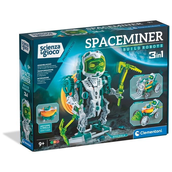 Clementoni Robot Space Miner 3 in 1 Scienza e Gioco