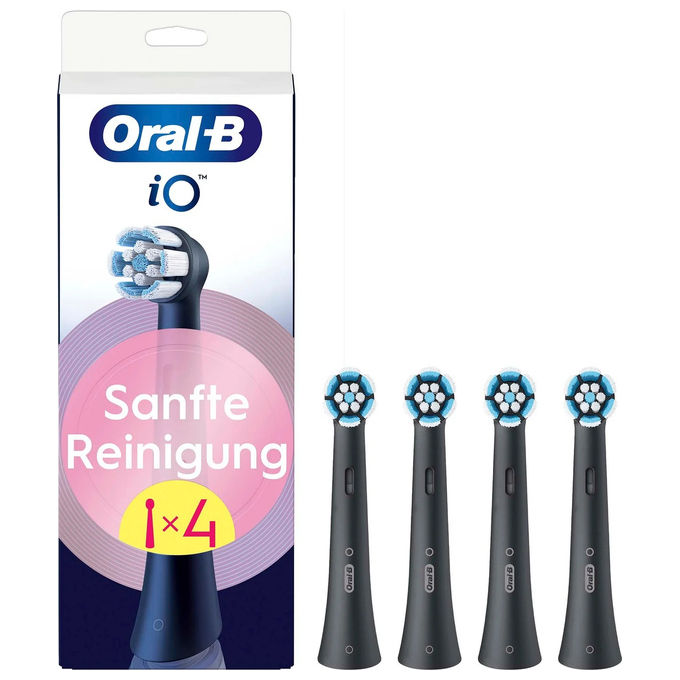 Oral-B 194631 testina per spazzolino 4 pz Periodo sostituzione 3 mesi colore Nero