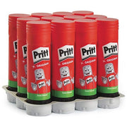 Pritt PS22 Colla Stick 12 pezzi 22g 97% ingredienti naturali senza solventi colore Trasparente