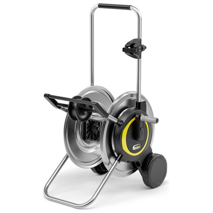 Kärcher 2.645-369.0 HT 6 M Carrello avvolgitubo Manuale con ruote larghezza 47.5 cm profondita' 56.5 cm altezza 89.6 cm peso 2.8 Kg colore Nero Acciaio inox Giallo