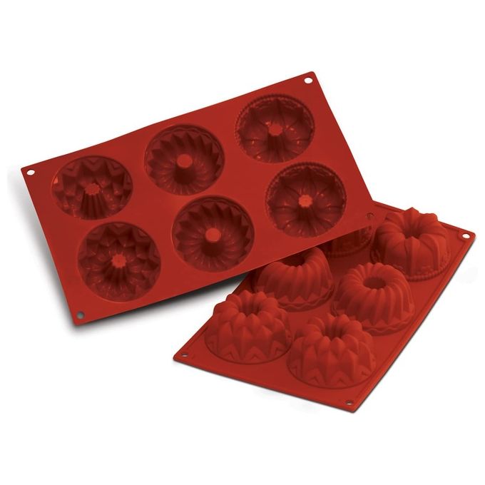 Silikomart Stampo in Silicone 6 Posti Fantasy