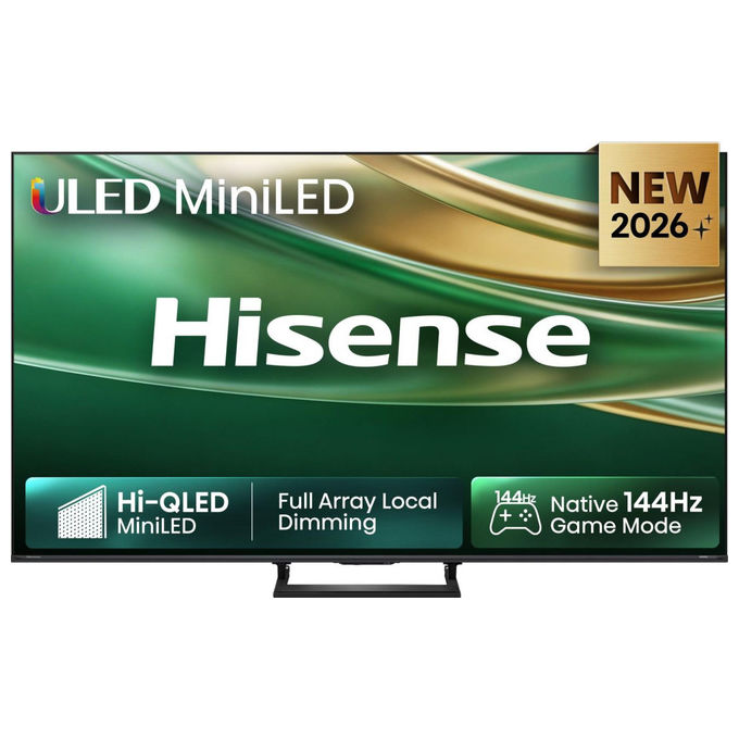 Hisense 20019278 85E8S Smart TV 4K Ultra HD Mini LED 144 Hz Wi-Fi HDR10+ Dolby Vision VIDAA colore Nero