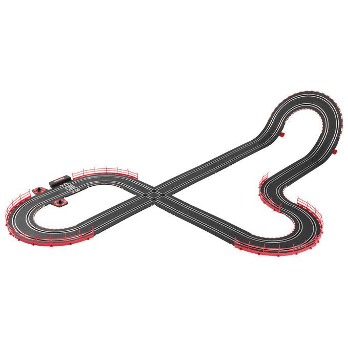 Carrera 20062582 GO!!! NASCAR Talladega Competition Set di Pista 4,9 m con 2 Veicoli Scala 1:43 colore Nero Blu Rosso