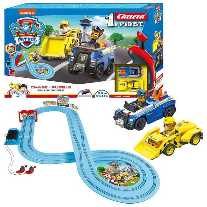 Carrera First Paw Patrol On The Double Pista a Batteria